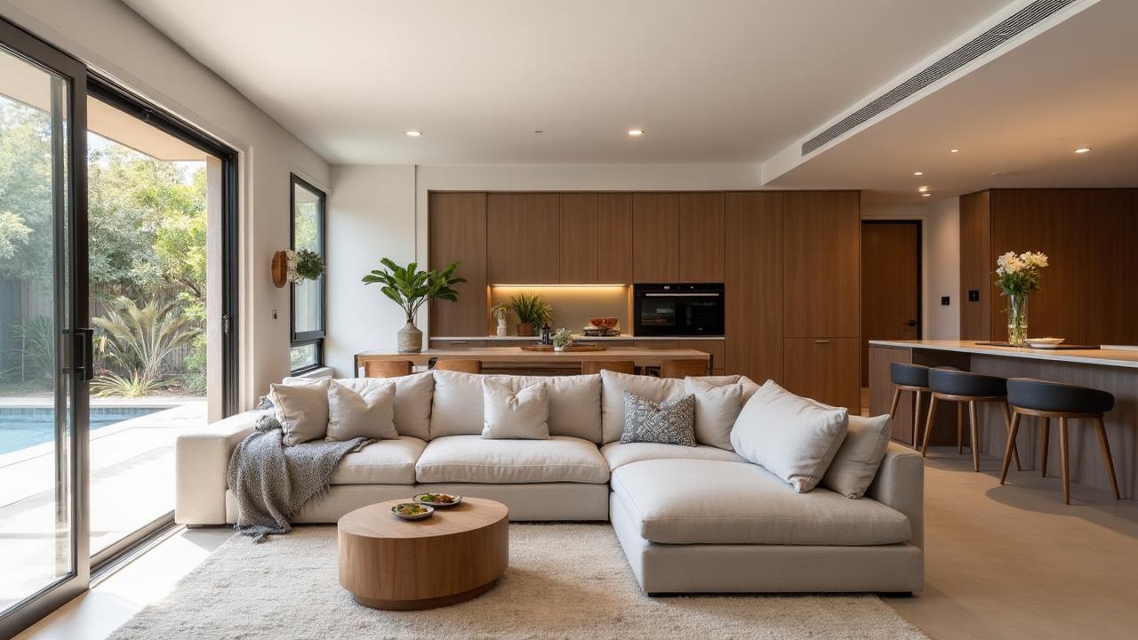 Open-plan living and dining makeover in Adelaide family home